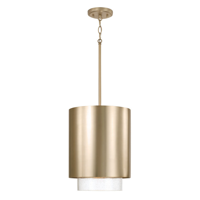 Capital Lighting 353011MA One Light Pendant, Matte Brass