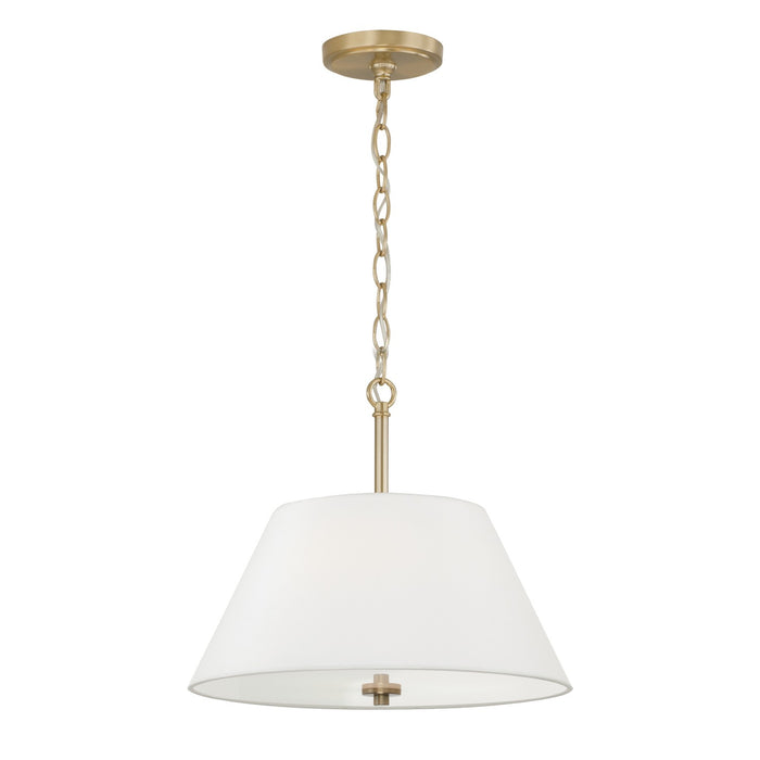 Capital Lighting 353231MA Three Light Semi Flush Mount, Matte Brass