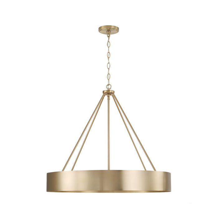 Capital Lighting 453041MA Four Light Chandelier, Matte Brass