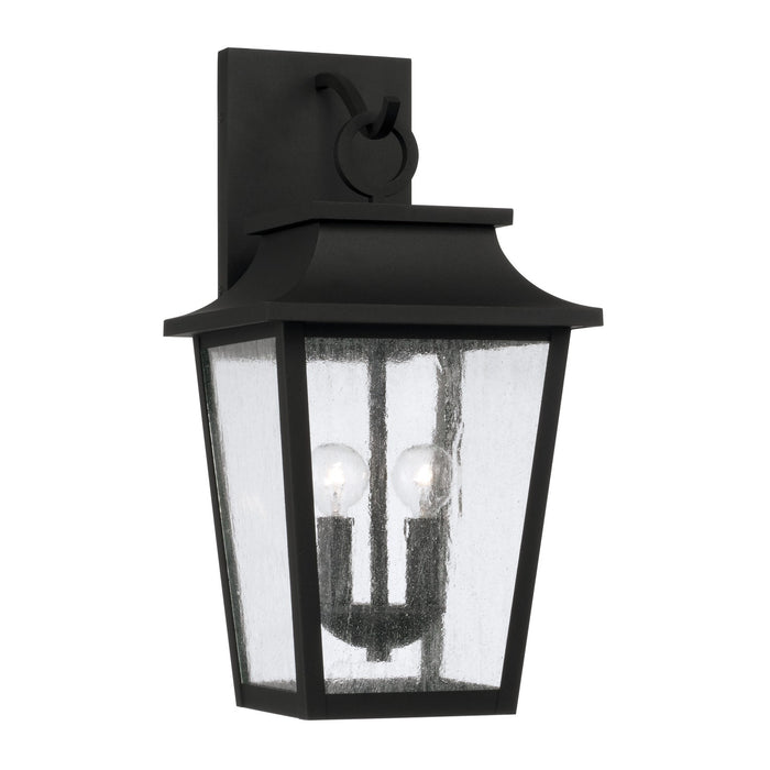 Capital Lighting 953321BK Two Light Outdoor Wall Lantern, Black