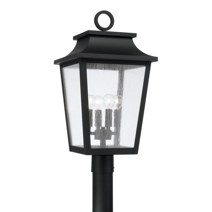 Capital Lighting 953345BK Four Light Outdoor Post Lantern, Black