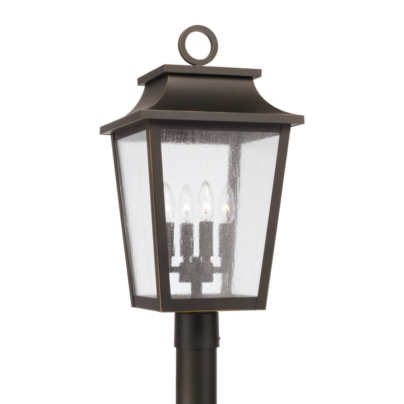 Capital Lighting 953345OZ Four Light Outdoor Post Lantern, Oiled Bronze