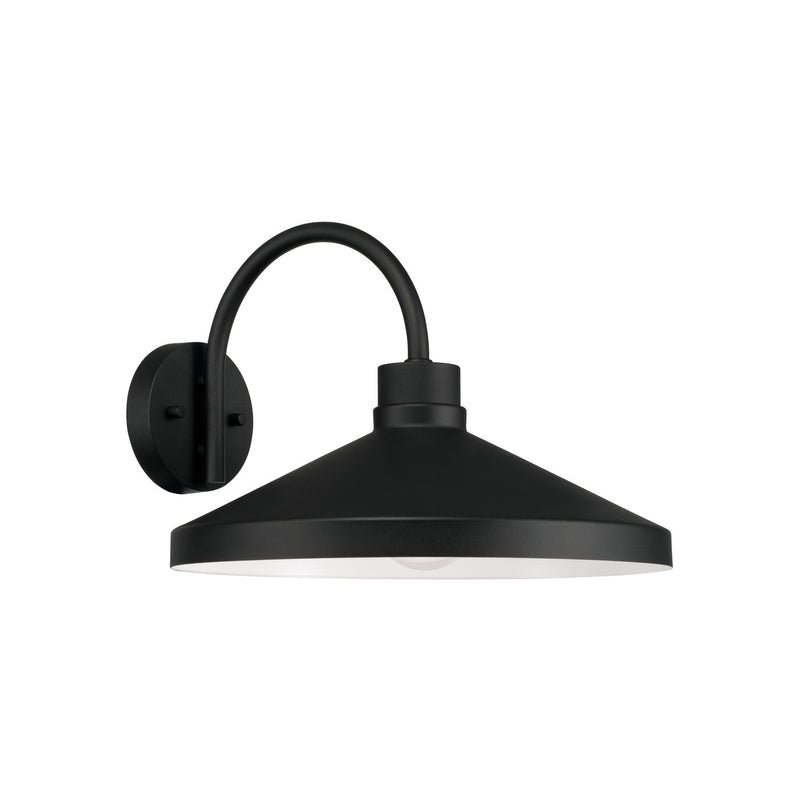 Capital Lighting 953512BK One Light Outdoor Wall Lantern, Black