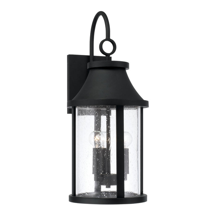 Capital Lighting 953631BK Three Light Outdoor Wall Lantern, Black