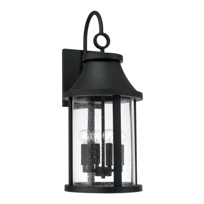 Capital Lighting 953641BK Four Light Outdoor Wall Lantern, Black