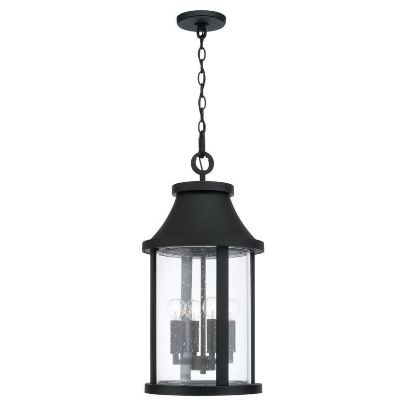 Capital Lighting 953644BK Four Light Outdoor Hanging Lantern, Black