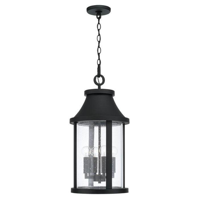 Capital Lighting 953644BK Four Light Outdoor Hanging Lantern, Black