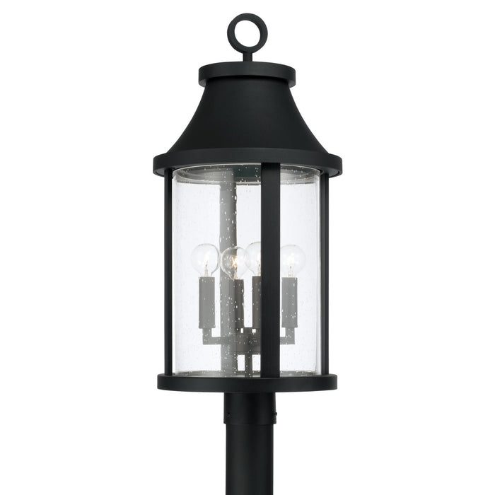 Capital Lighting 953645BK Four Light Outdoor Post Lantern, Black
