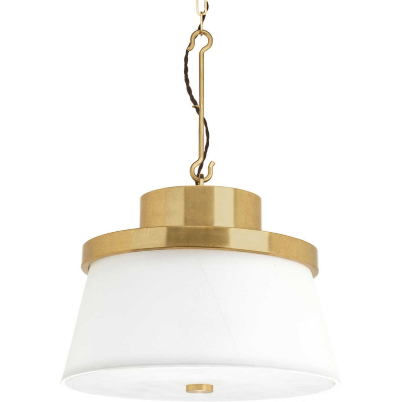 Progress Lighting P500203-160 Three Light Pendant, Brushed Brass