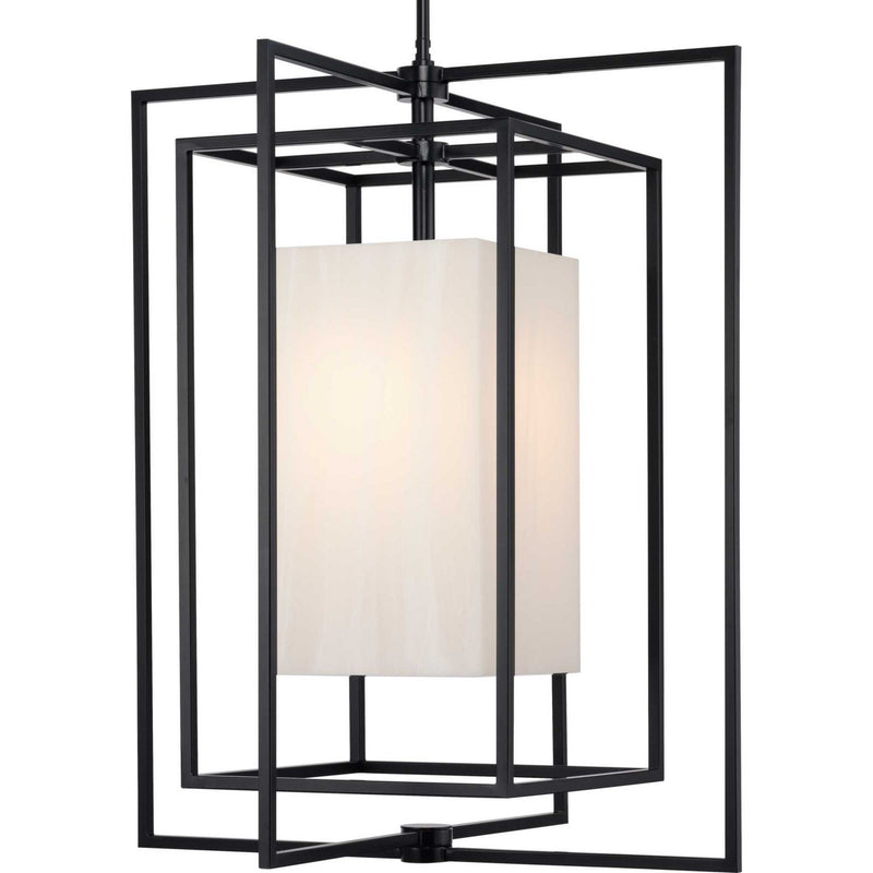 Progress Lighting P550118-31M One Light Outdoor Pendant, Matte Black