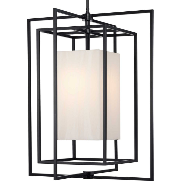 Progress Lighting P550118-31M One Light Outdoor Pendant, Matte Black