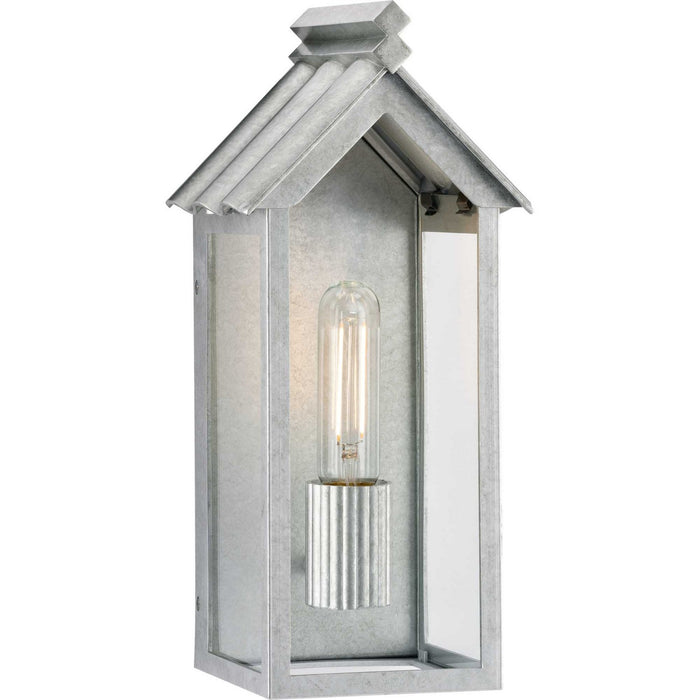 Progress Lighting P560303-141 One Light Outdoor Wall Lantern, Galvanized Finish