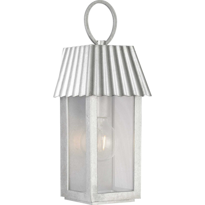 Progress Lighting P560305-141 One Light Outdoor Wall Lantern, Galvanized Finish
