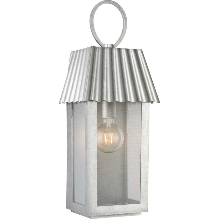 Progress Lighting P560306-141 One Light Outdoor Wall Lantern, Galvanized Finish