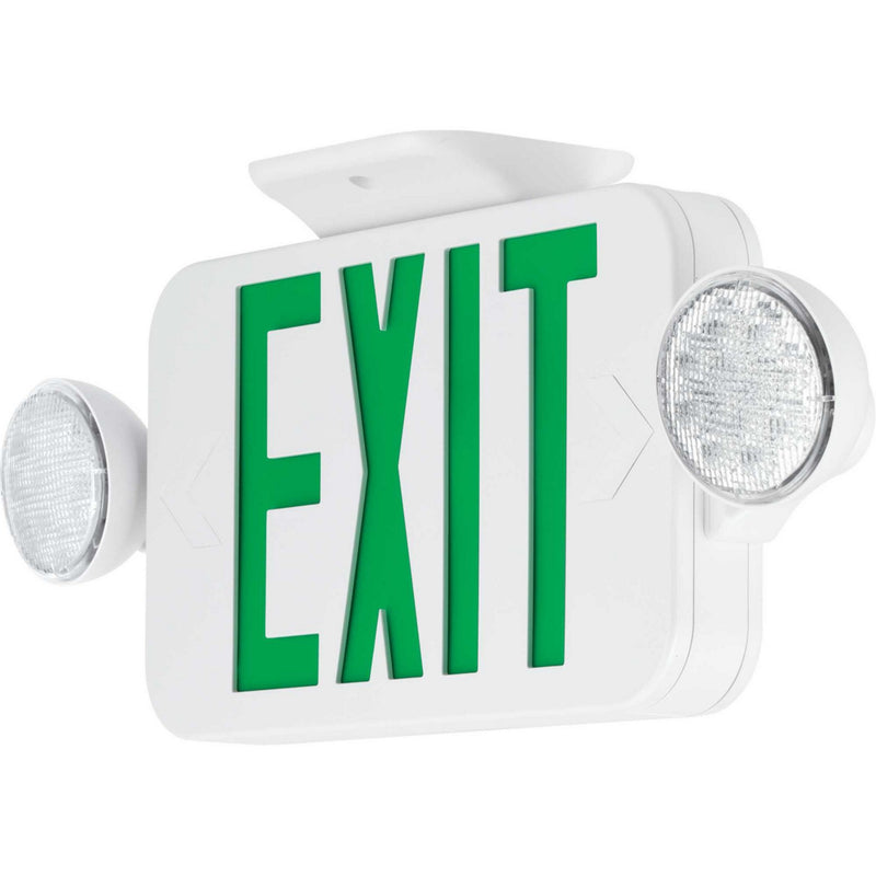 Progress Lighting PECUE-UG-30-RC LED Combination Exit/Emergency Light, White