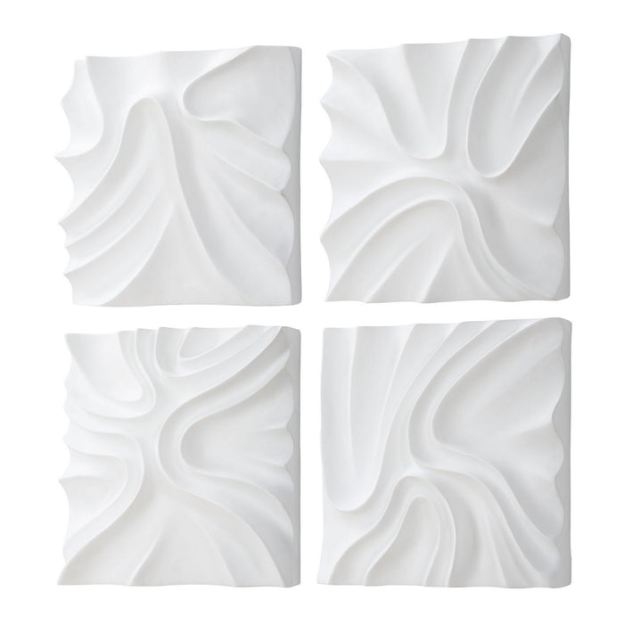 Uttermost 04368 Wall Decor, S/4, White