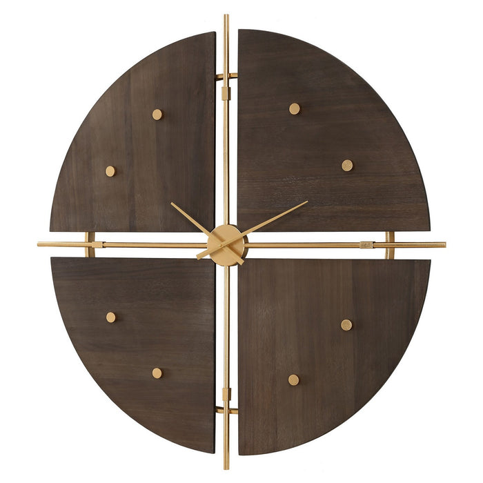 Uttermost 06465 Wall Clock, Metallic Gold