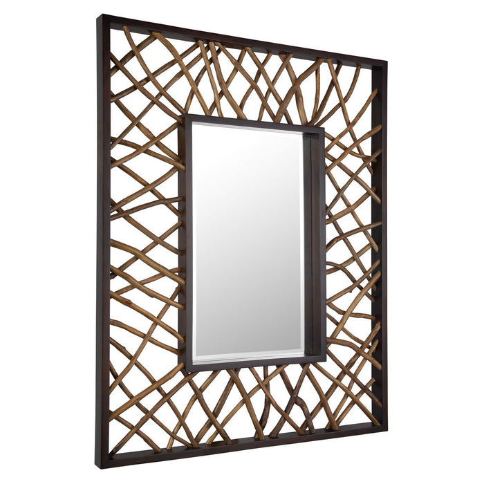 Uttermost 08184 Mirror, Solid Mahogany Wood