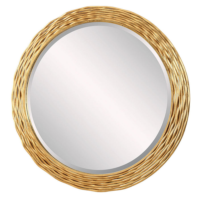 Uttermost 08193 Mirror, Antiqued Gold Leaf