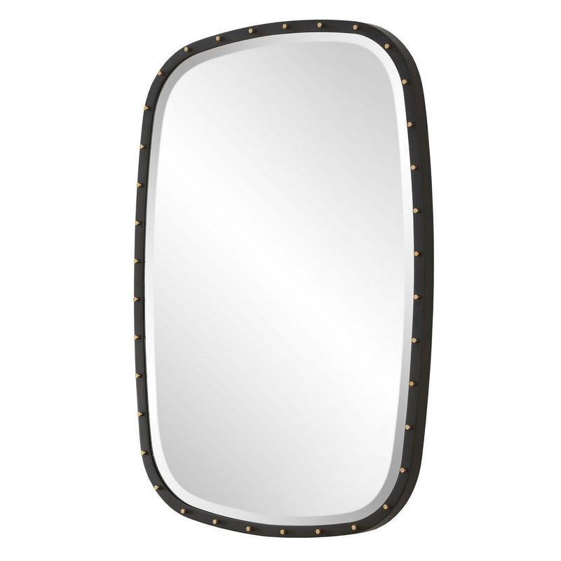 Uttermost 09967 Mirror, Matte Black Iron