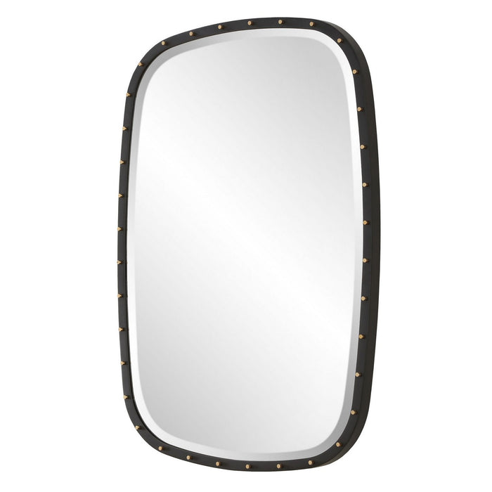 Uttermost 09967 Mirror, Matte Black Iron