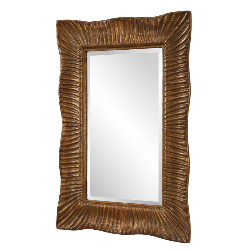 Uttermost 09971 Mirror, Antiqued Gold Leaf
