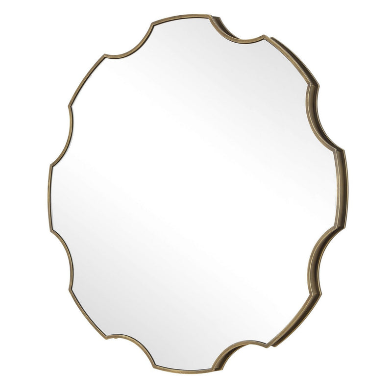Uttermost 09976 Mirror, Antiqued Golden Bronze