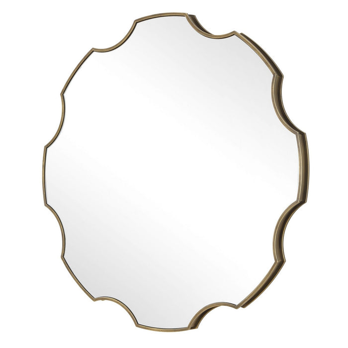 Uttermost 09976 Mirror, Antiqued Golden Bronze