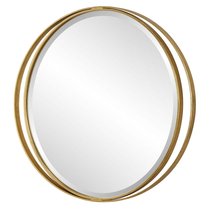 Uttermost 09991 Mirror, Antiqued Gold Leaf
