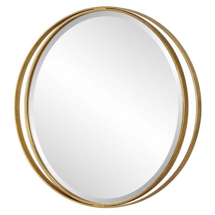 Uttermost 09991 Mirror, Antiqued Gold Leaf