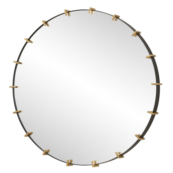 Uttermost 09994 Mirror, Antiqued Brushed Gold