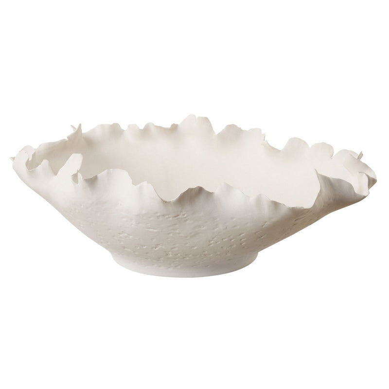 Uttermost 18154 Bowl, Matte Off-white