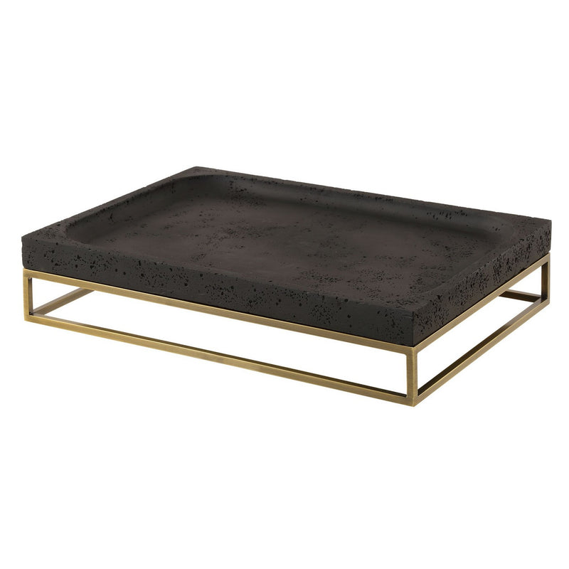 Uttermost 18161 Tray, Antiqued Brass