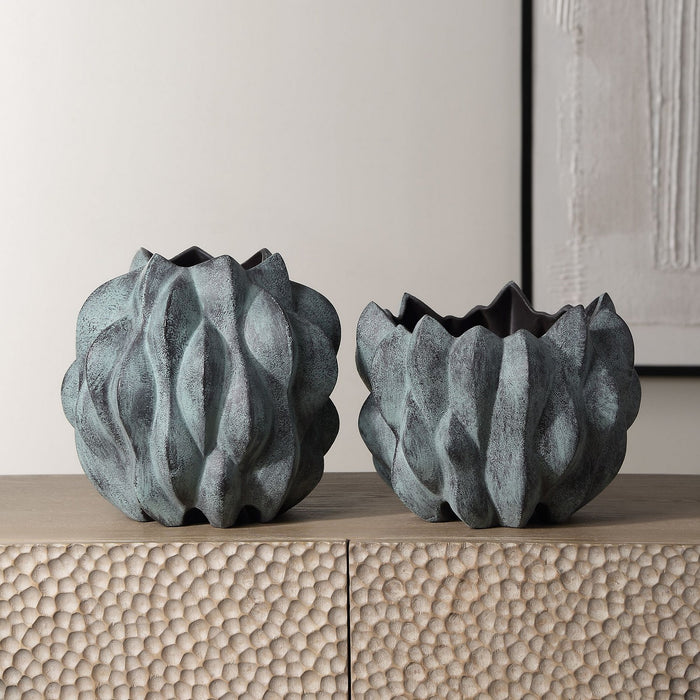 Uttermost 18168 Vases, S/2, Bronze