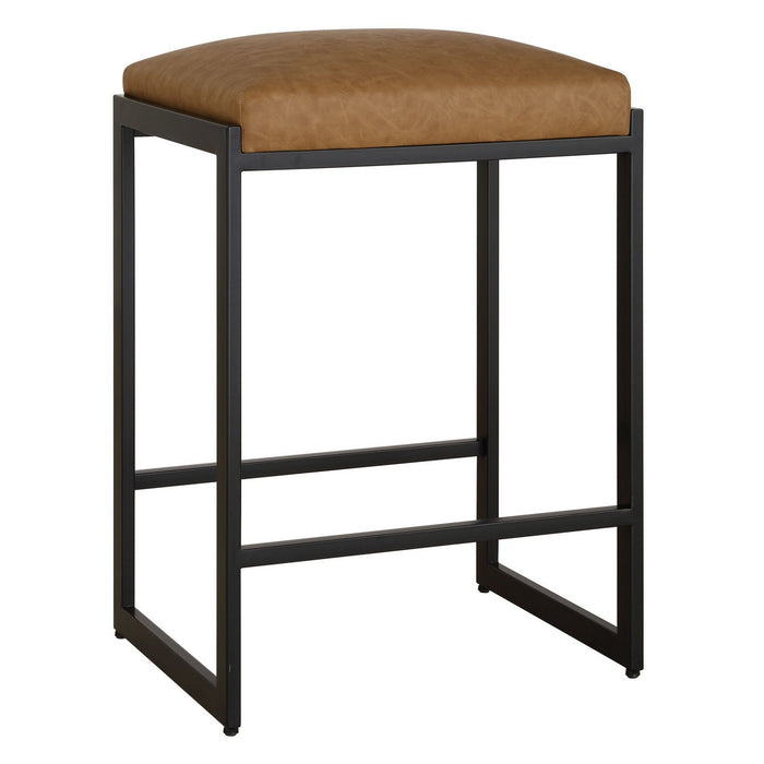 Uttermost 23446 Counter Stool, Satin Black