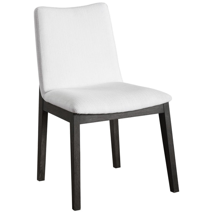 Uttermost 23586-2 Armless Chair S/2, Solid Oak Wood