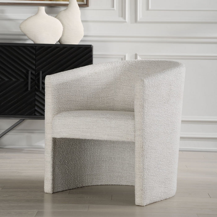 Uttermost 23798 Dining Chair, Textured White