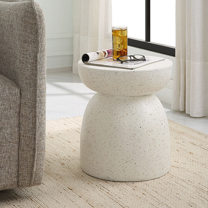 Uttermost 22966 Accent Table, Matte White