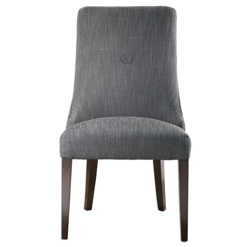 Uttermost 23240-2 Armless Chairs, Set Of 2, Dark Walnut