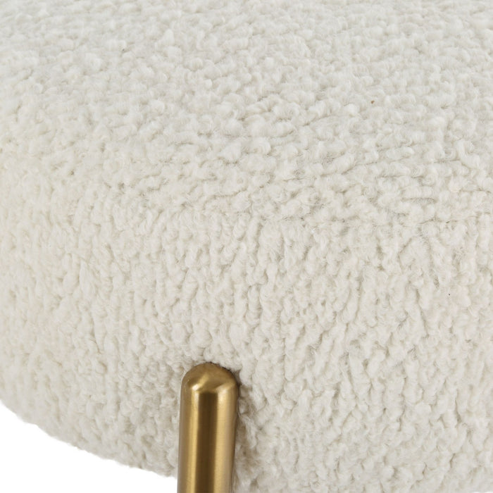 Uttermost 23810 Counter Stool, Brushed Brass