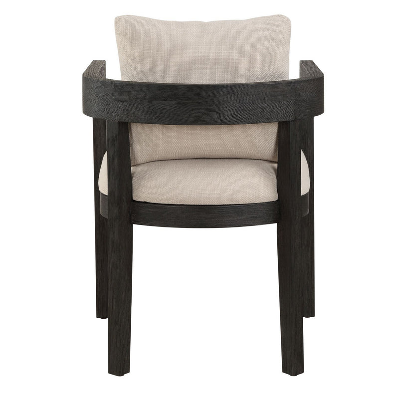 Uttermost 23816 Dining Chair, Oak In A Rich Ebony Stain