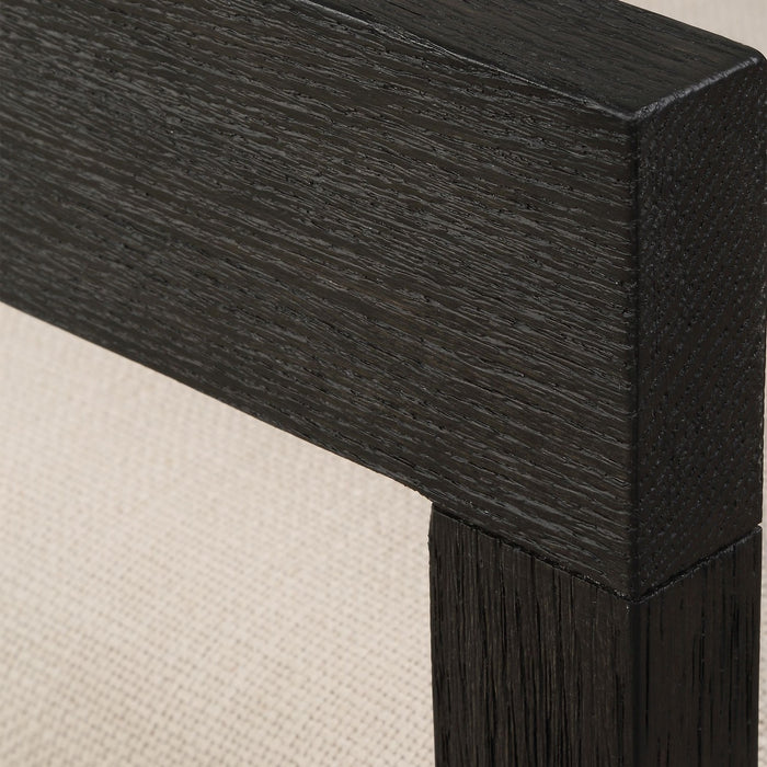 Uttermost 23816 Dining Chair, Oak In A Rich Ebony Stain