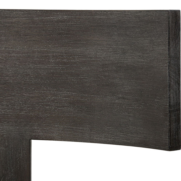 Uttermost 23833 Accent Chair, Dark Walnut
