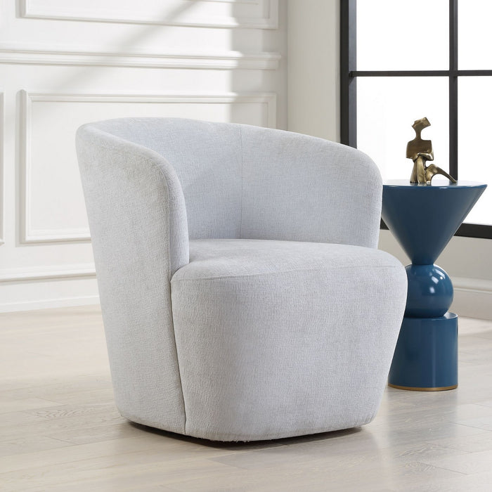 Uttermost 23835 Swivel Chair, Solid Wood