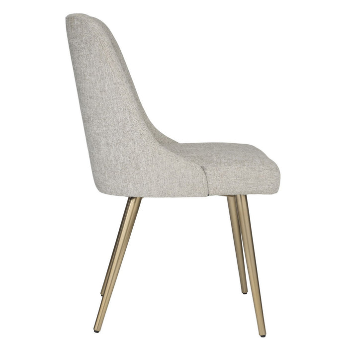 Uttermost 23838 Dining Chair, Brushed Gold