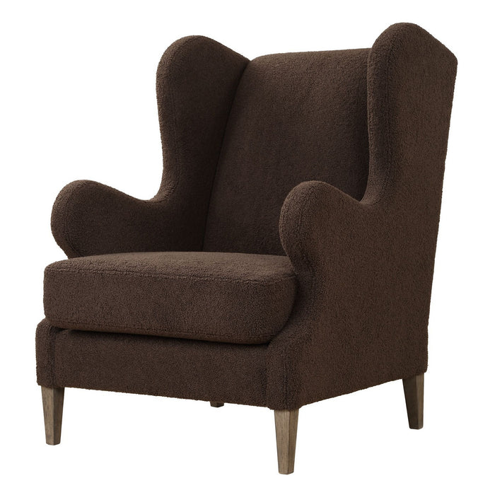 Uttermost 23839 Accent Chair, Weathered Light Walnut