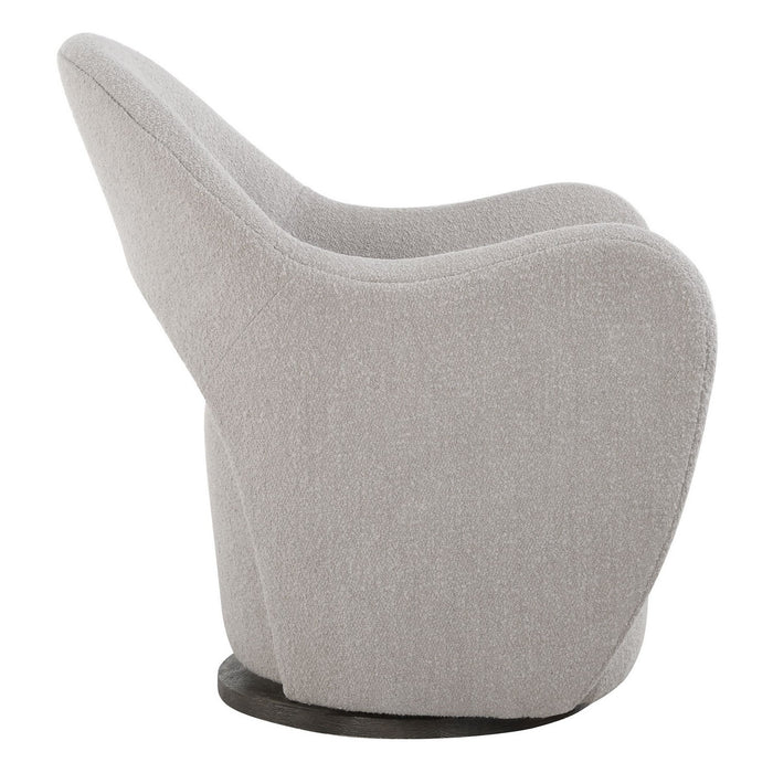 Uttermost 23840 Swivel Chair, Dark Walnut
