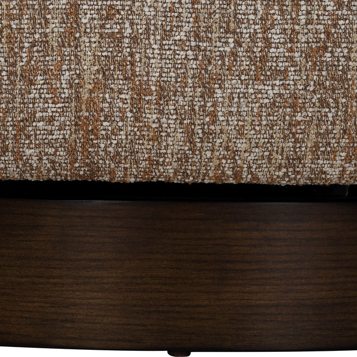 Uttermost 23842 Swivel Chair, Dark Walnut