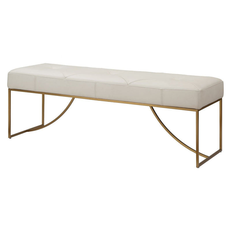 Uttermost 23843 Bench, Brushed Brass