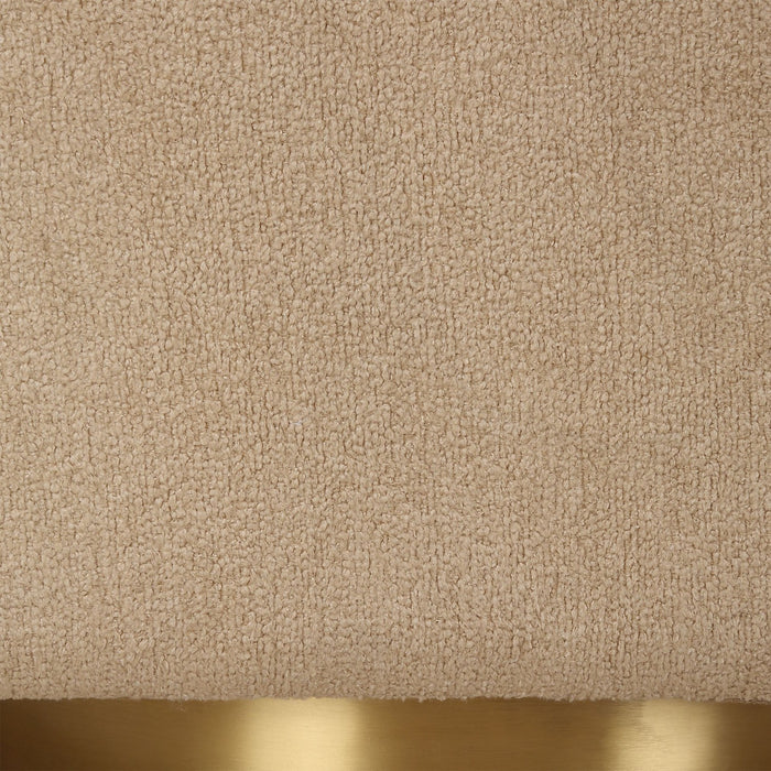 Uttermost 23850 Swivel Chair, Brushed Brass